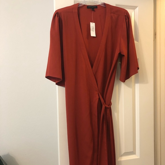 Banana Republic Dresses & Skirts - Dark orange wrap dress Banana Republic Dresses & Skirts - Dark orange wrap dress